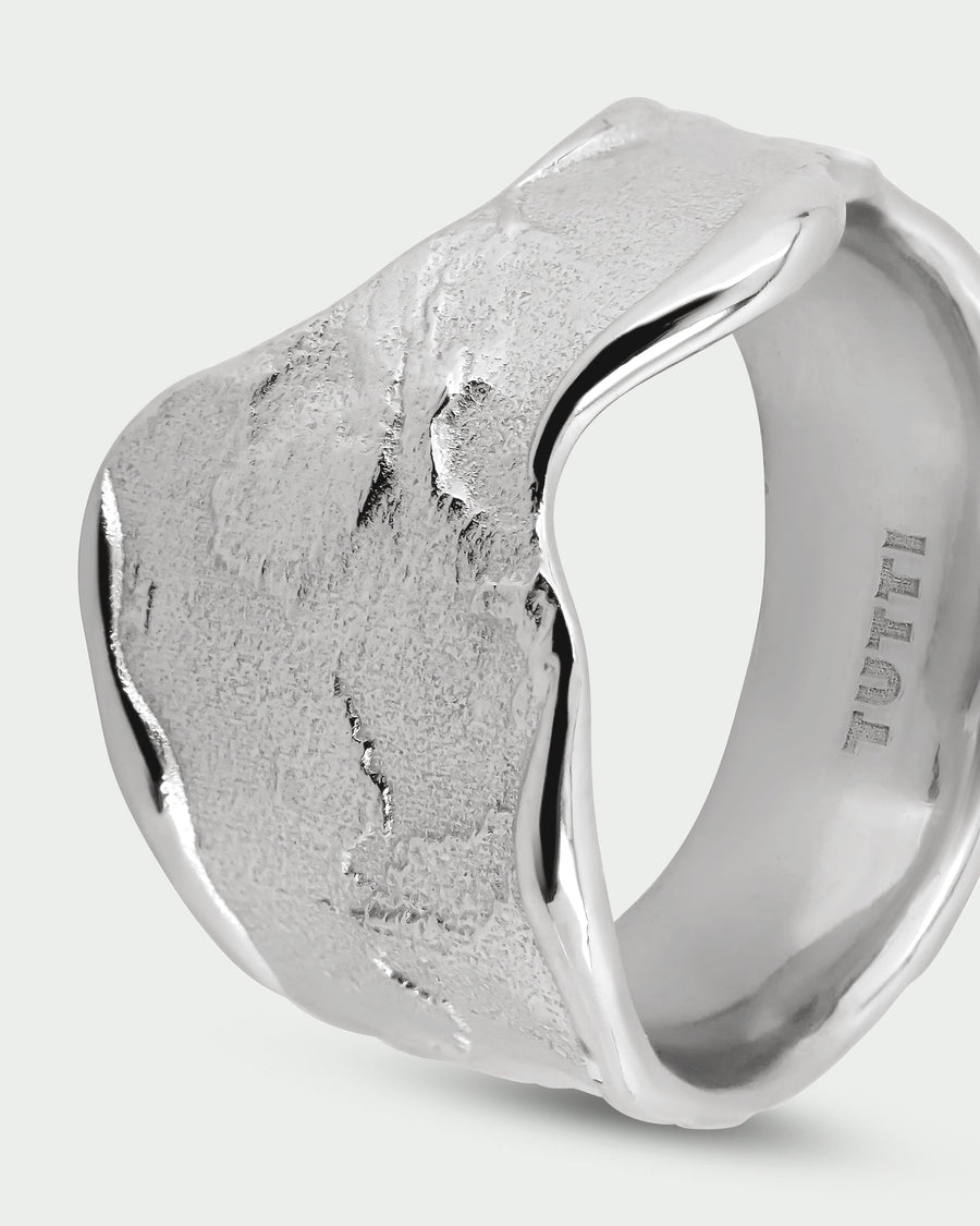 Edge Ring Gold by Tutti & Co