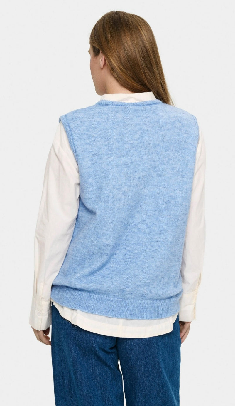 ZANETT SZ SHORT VEST HYDRANGEA MELANGE