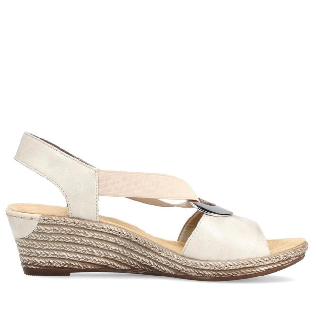 624H6-60 LADIES' SANDALS BEIGE SEITL. ANFLECHTER