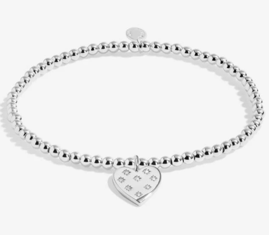 CHRISTMAS A LITTLE MERRY AND BRIGHT SILVER PLATED BRACELET