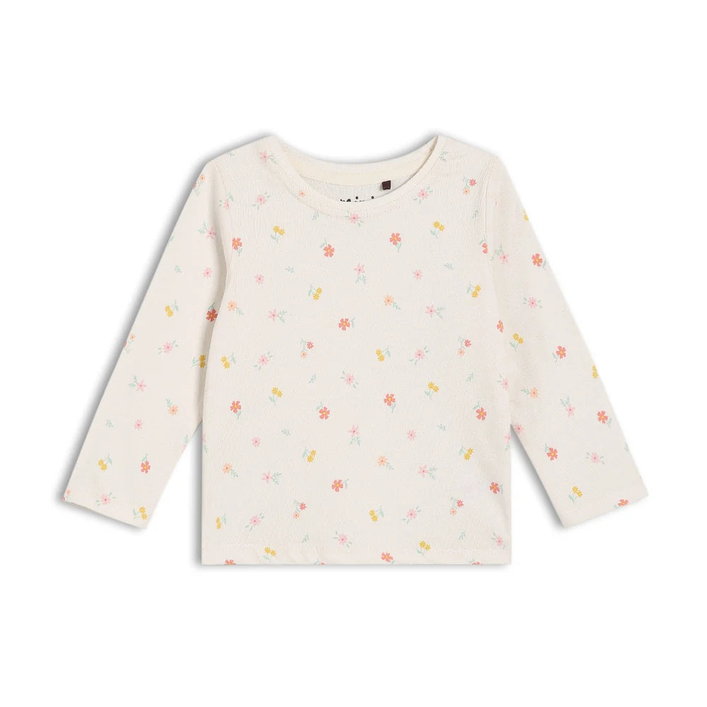 Baby Girls Floral Embroidered Dungaree 3pc Set