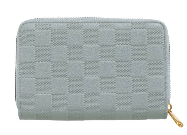 CHECKBOARD WALLET: TAN