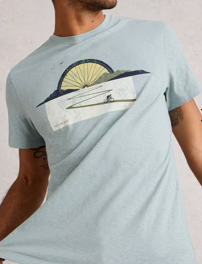 ABERSOCH GRAPHIC BIKE SUN BLUE PRINT