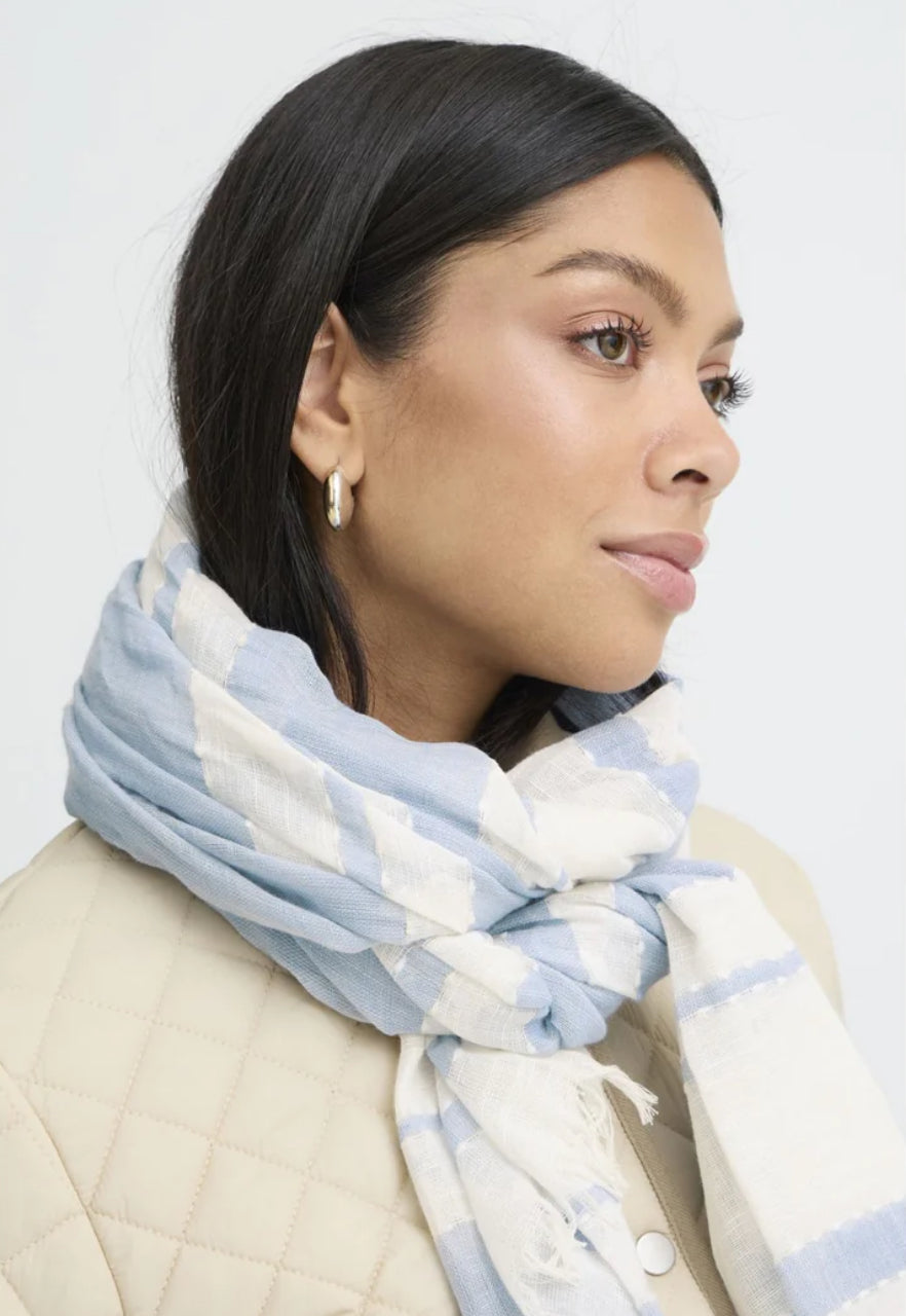 VIOBBY SCARF DELLA ROBBIA BLUE STRIPE