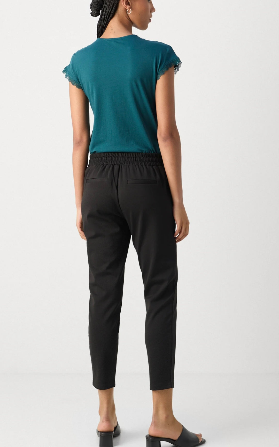 RIZETTA CROP PANTS BLACK