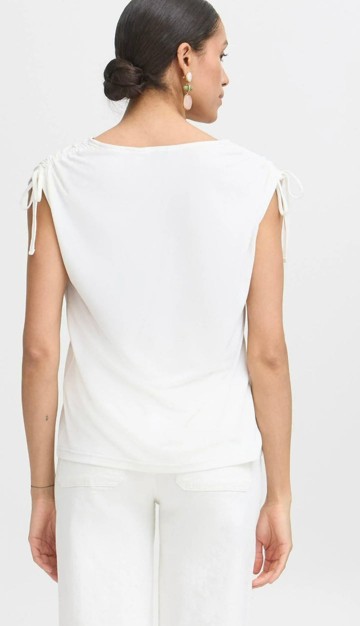 PERL STRAP T-SHIRT MARSHMALLOW