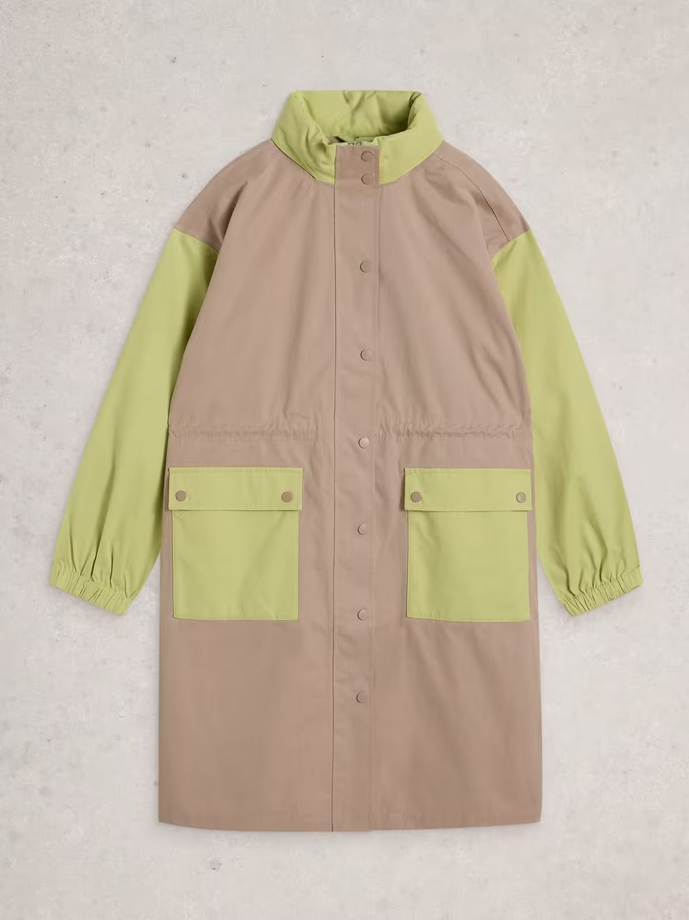 BETH WATERPROOF COAT GREEN MLT