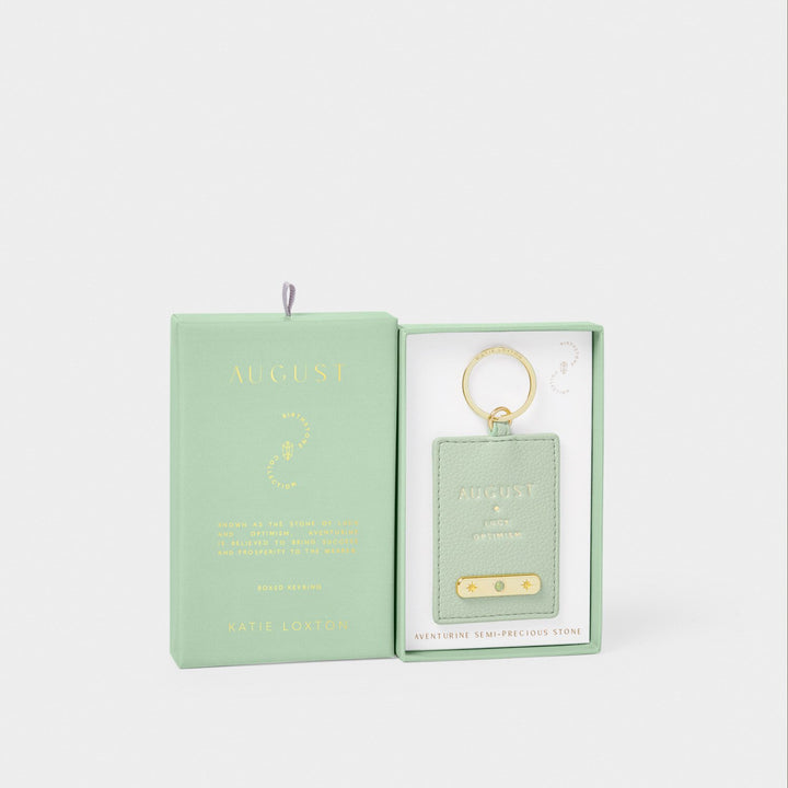 BIRTHSTONE KEYRING AUGUST SAGE