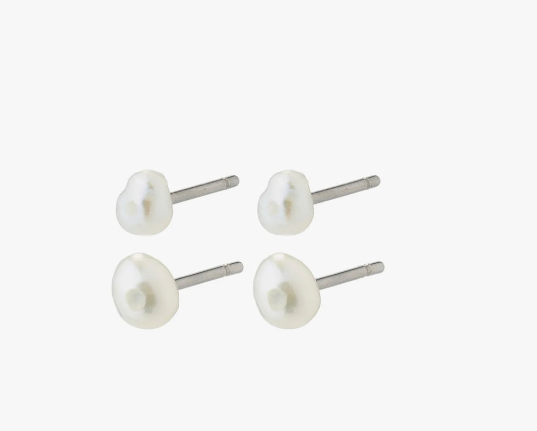 JOHANNE PEARL EARRINGS 2-IN-1 SET