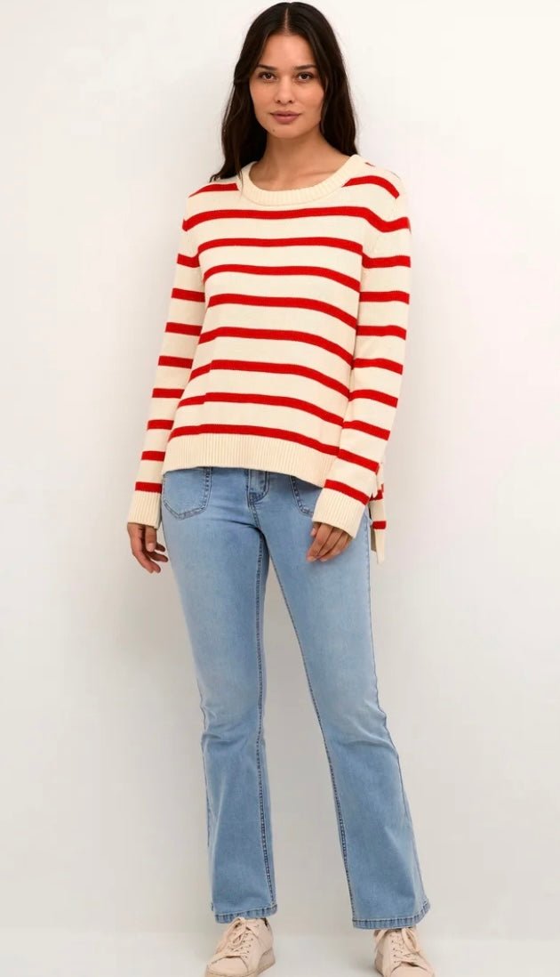 WHITECAP RED STRIPE BITTA PULLOVER