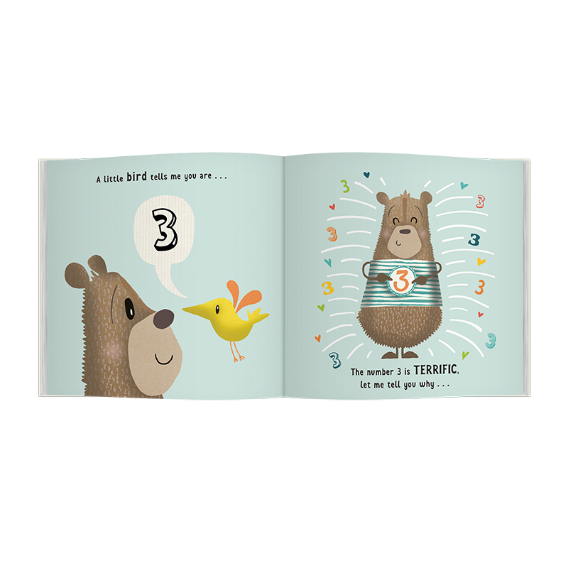 Wow! You're 3 | Age Cards | Age Birthday Cards | Age 3