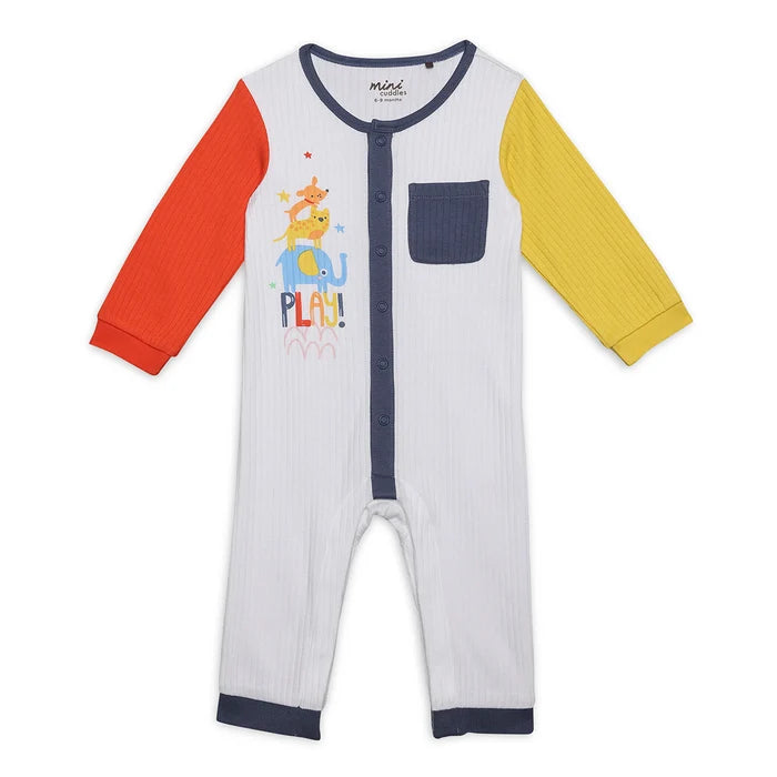 Baby boys play printed romper
