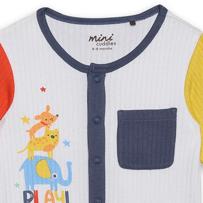 Baby boys play printed romper