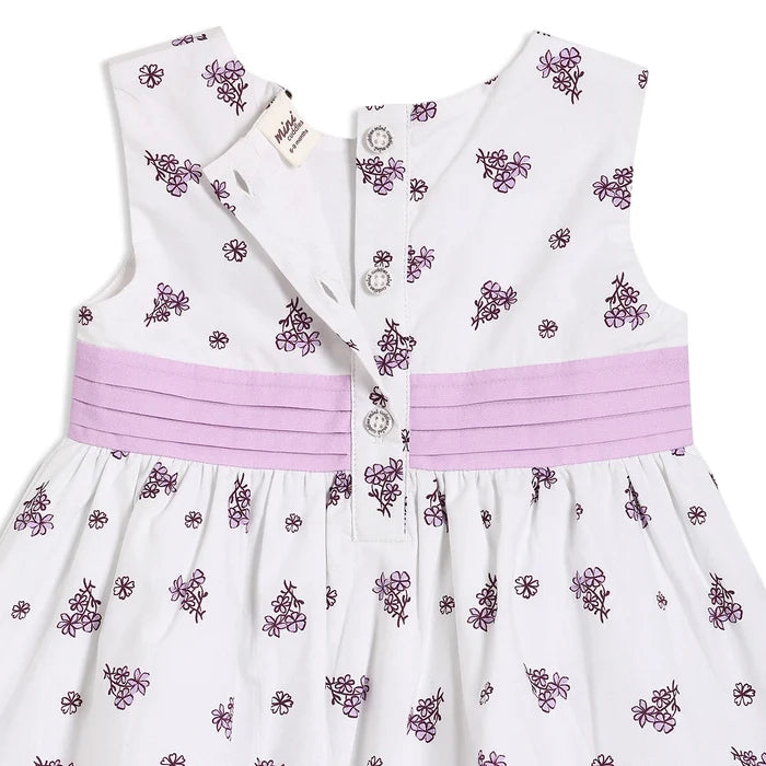 Baby girls printed dress with headband
