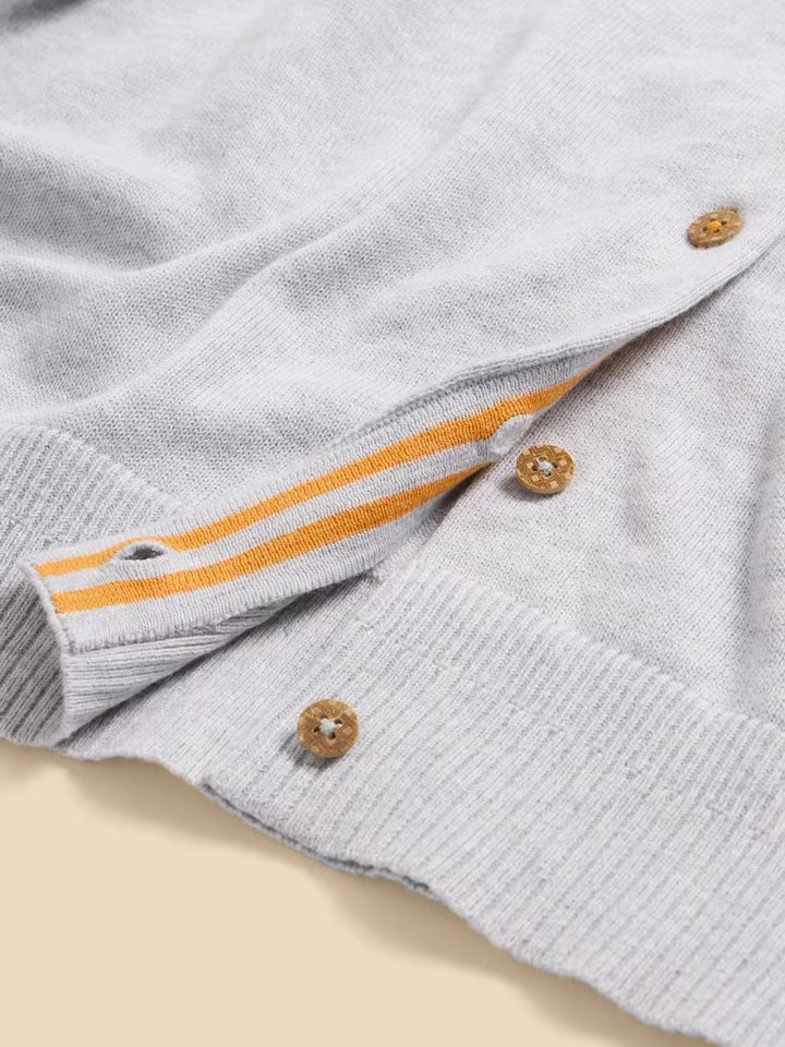 LULU CARDI GREY MARL