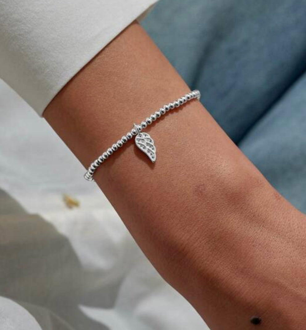 CHRISTMAS A LITTLE CHRISTMAS ANGEL SILVER PLATED BRACELET