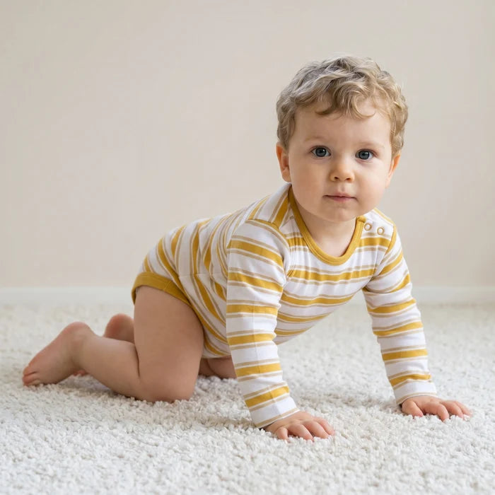 Baby boys animal printed body suit