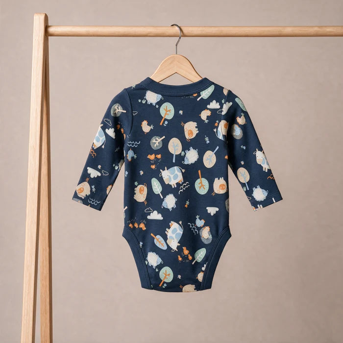 Baby boys animal printed body suit