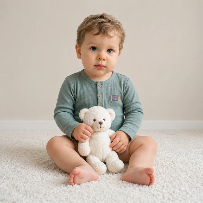 Baby boys animal printed body suit