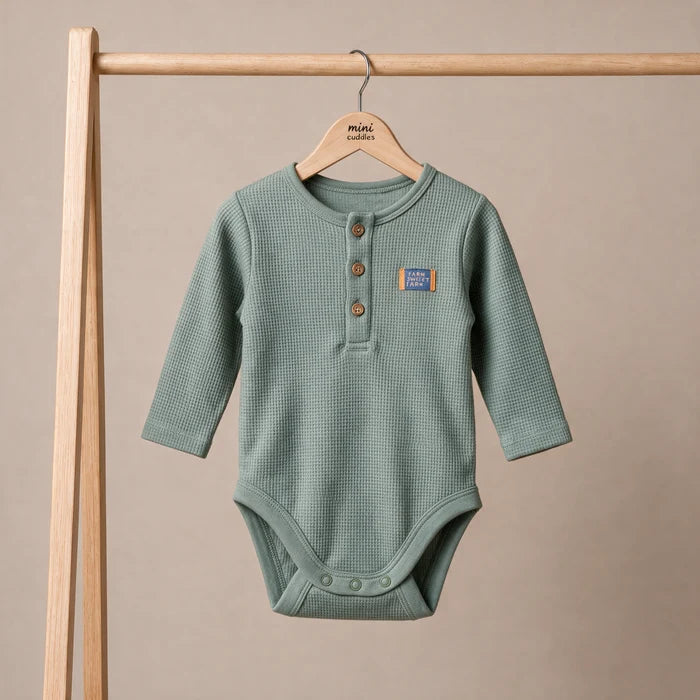 Baby boys animal printed body suit