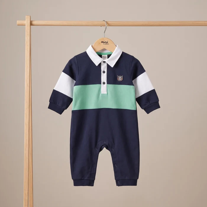 Baby boys colourblock romper