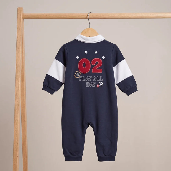 Baby boys colourblock romper