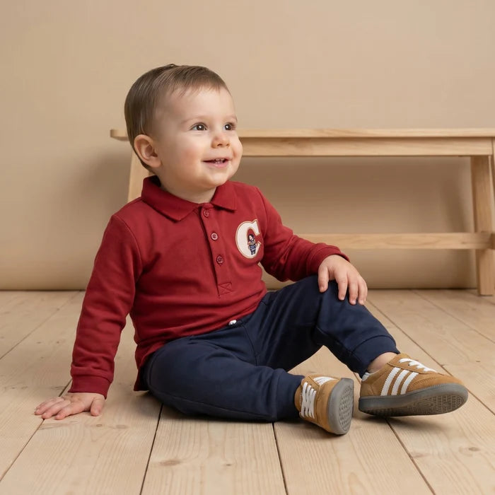 Baby boys applique top and bottom