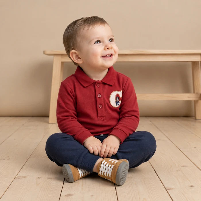 Baby boys applique top and bottom