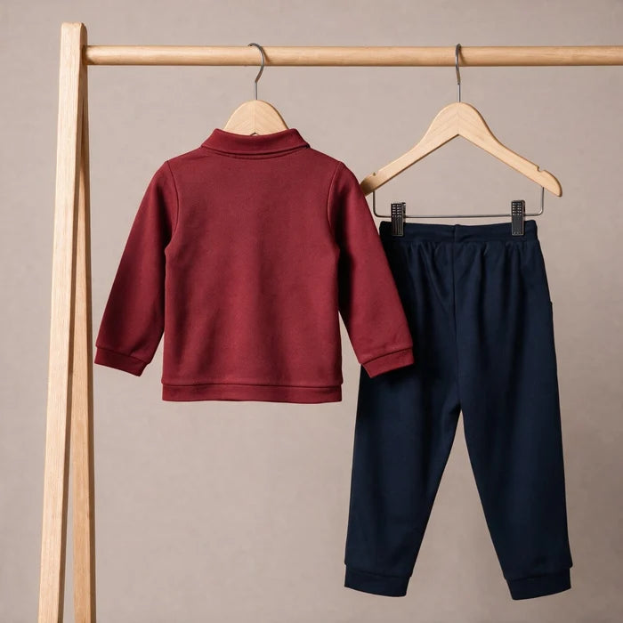 Baby boys applique top and bottom