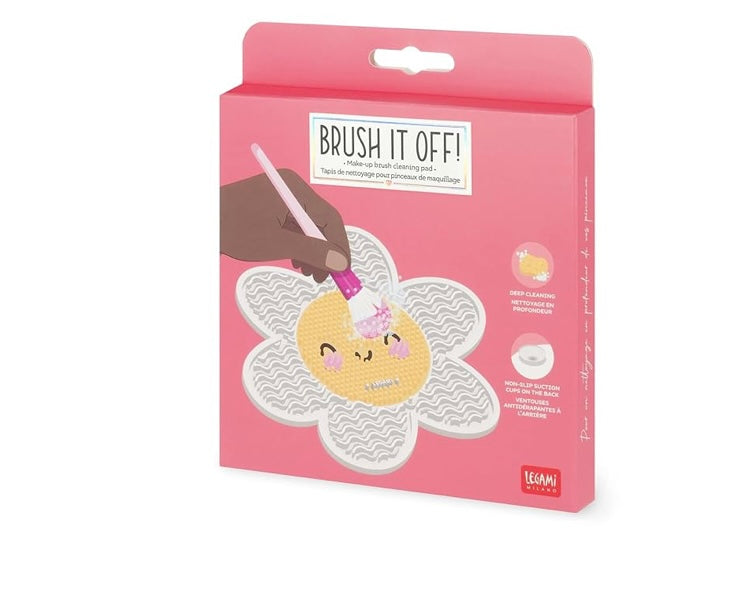 BRUSH IT OFF - MAKEUP BRUSH CLEANING PAD DAISY