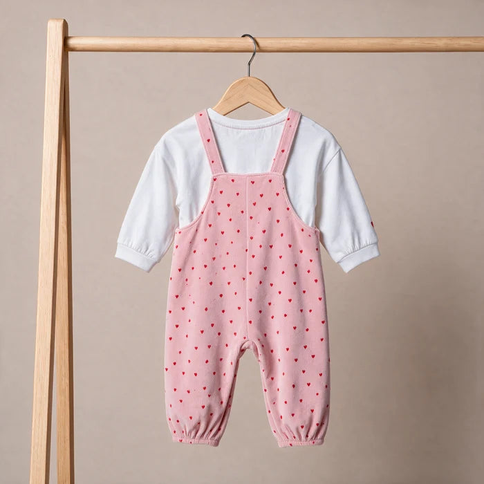 Baby Girls Dungaree Set