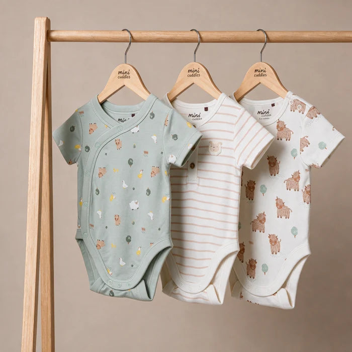 Baby unisex animal printed bodysuit
