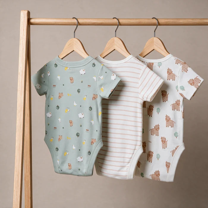 Baby unisex animal printed bodysuit