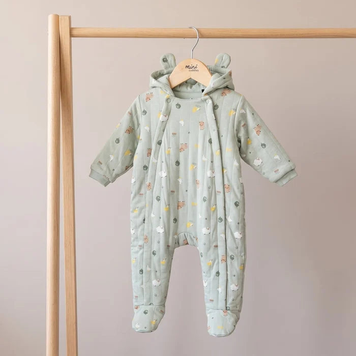 Baby unisex animal printed pram suit