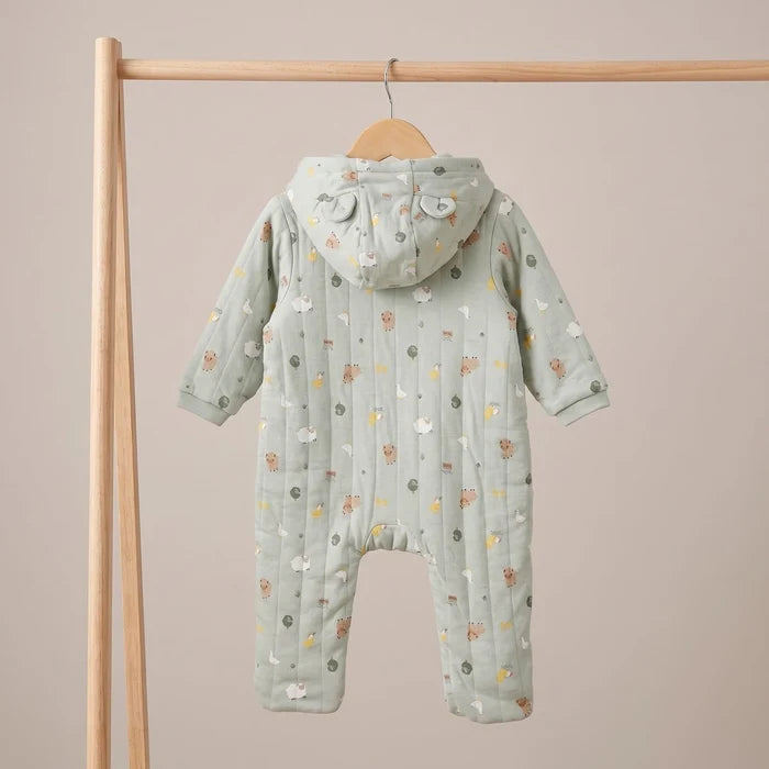Baby unisex animal printed pram suit
