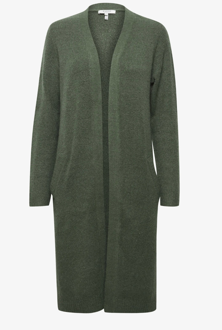 MIRELLE LONG CARDIGAN FOILAGE GREEN