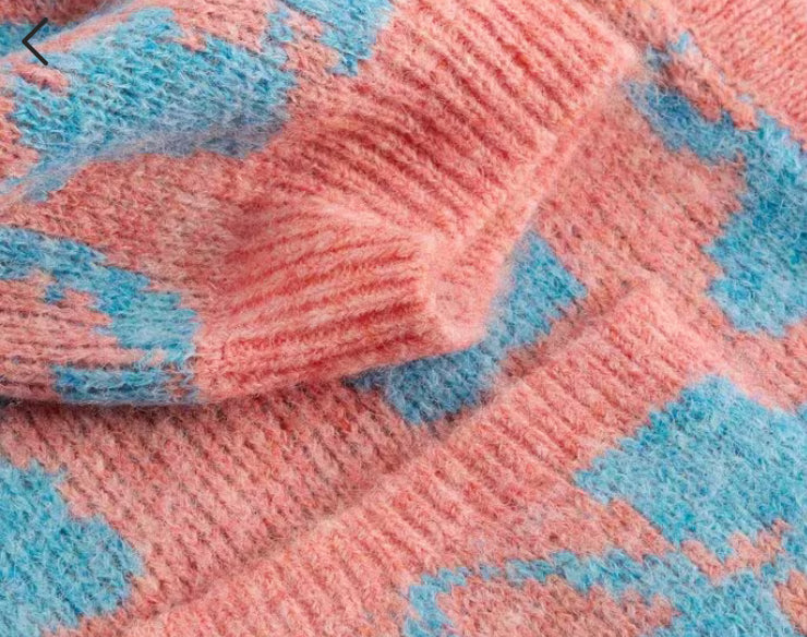 JENNY FLORAL CARDI CORAL MLT