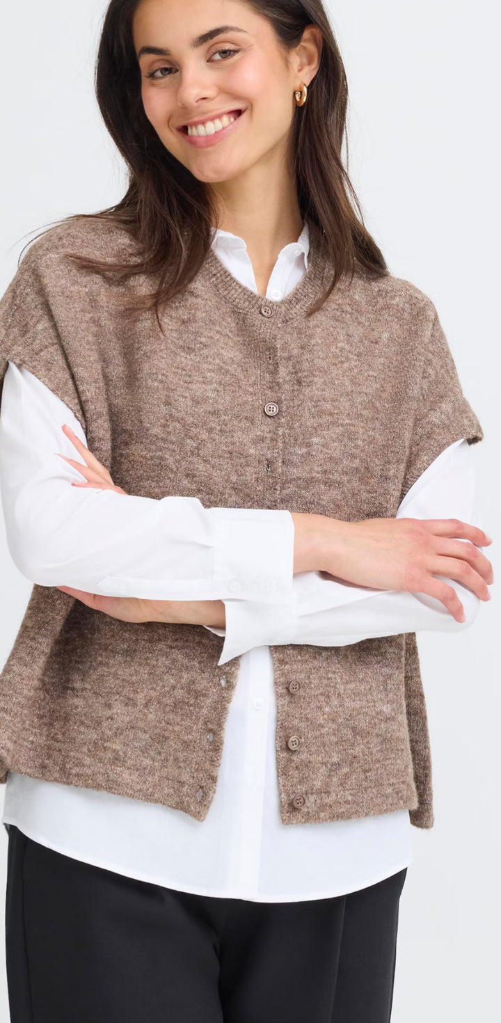 SANNY CARDIGAN COCCA MELANGE