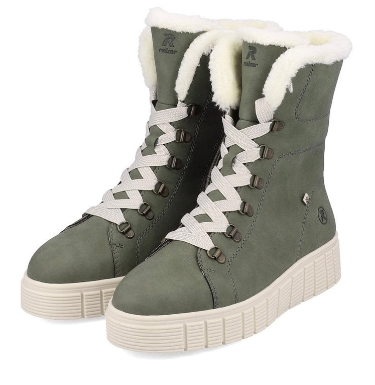 GREEN R-EVOLUTION LACE UP BOOT