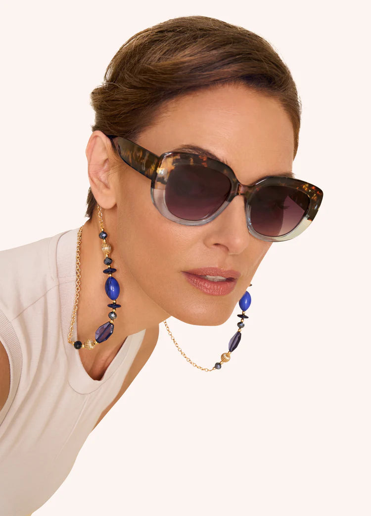 LIMITED EDITION SUNGLASSES POLINA - TORTOISESHELL/AQUA