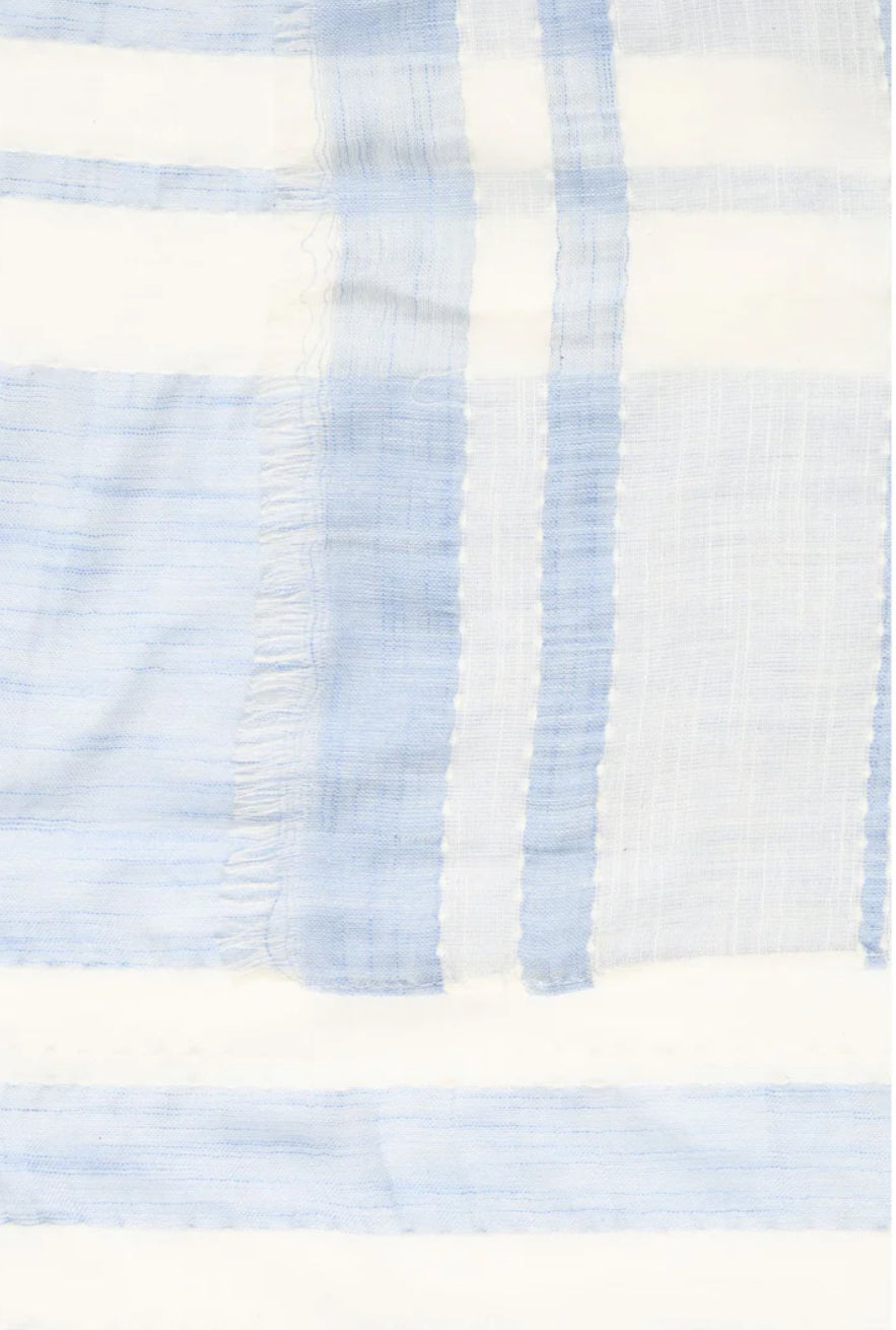 VIOBBY SCARF DELLA ROBBIA BLUE STRIPE