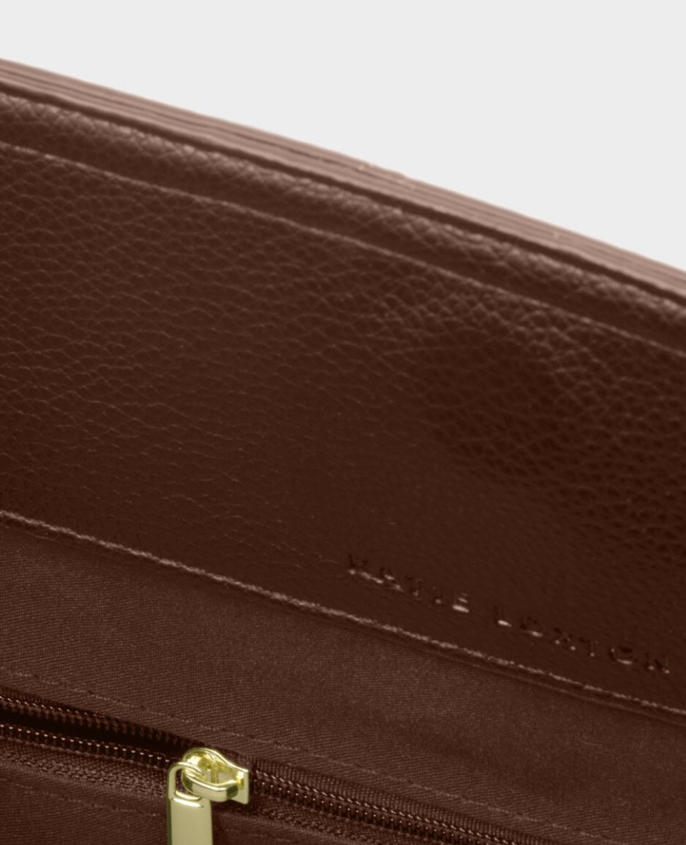 HADLEY SHOULDER TOTE BAG DARK CHOCOLATE