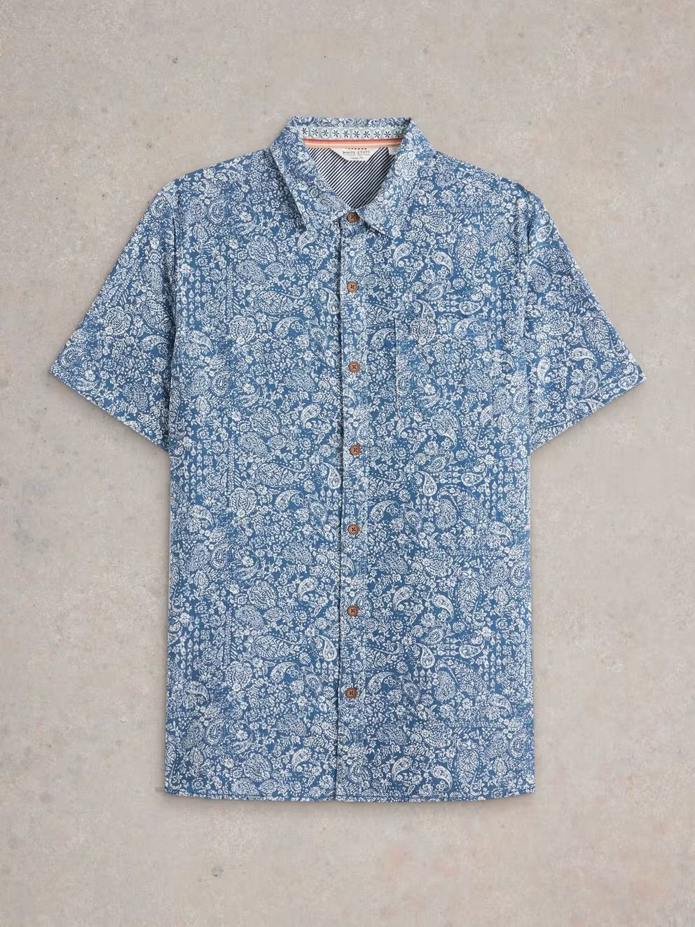 FINSBURY PAISLEY PRINTED SHIRT BLUE PRINT