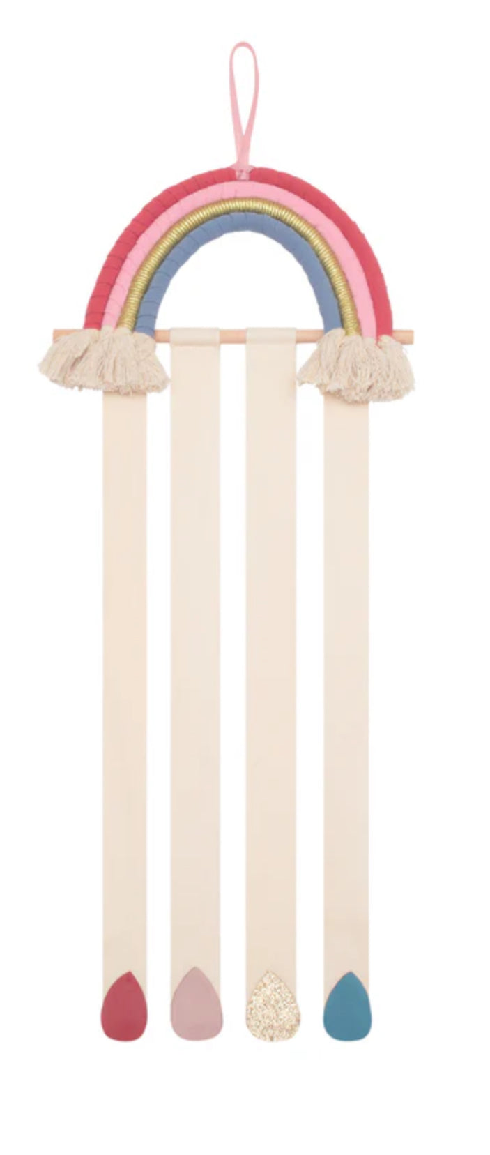 BRIGHT RAINBOW DROPS CLIP HANGER