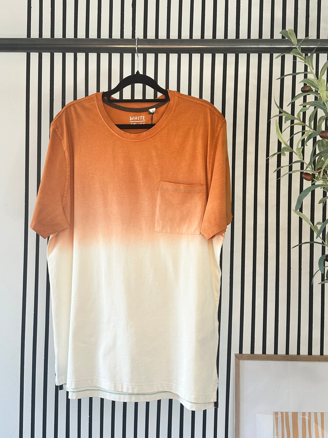 ORANGE ABERSOCH DIP DYE TEE