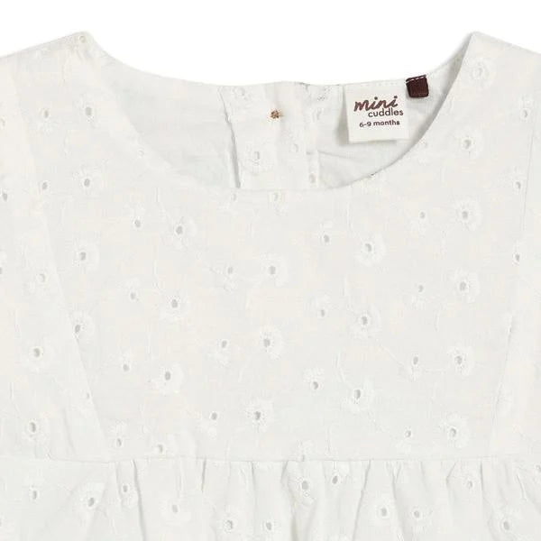 baby girls broderie anglaise dress