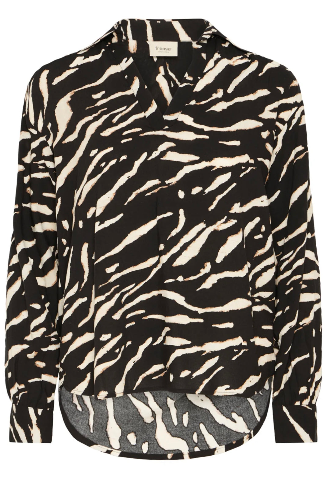 BLACK ART FLOWLY BLOUSE