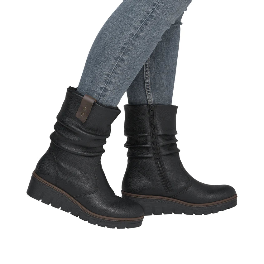 Rieker Women's Black Ankle Boots X9155-00