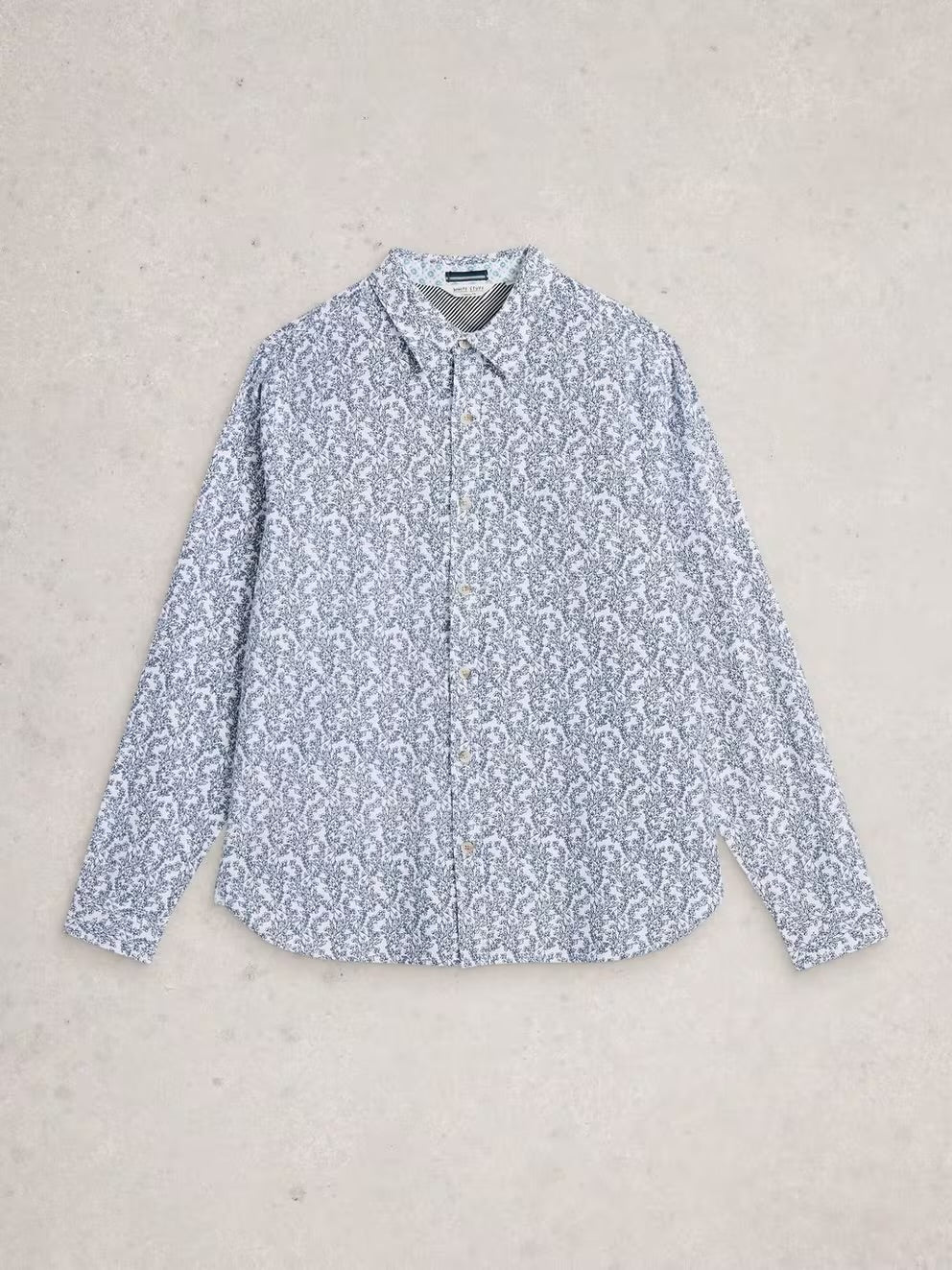 FINSBURY VINE PRINT SHIRT WHITE PRINT