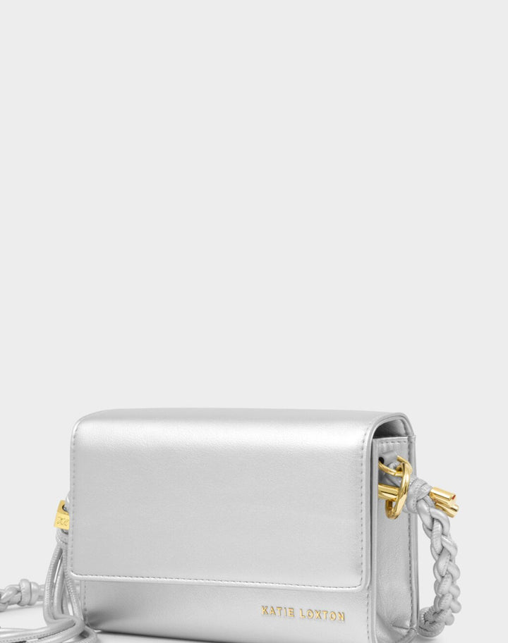 ARDEN BRAIDED MINI BAG| SILVER